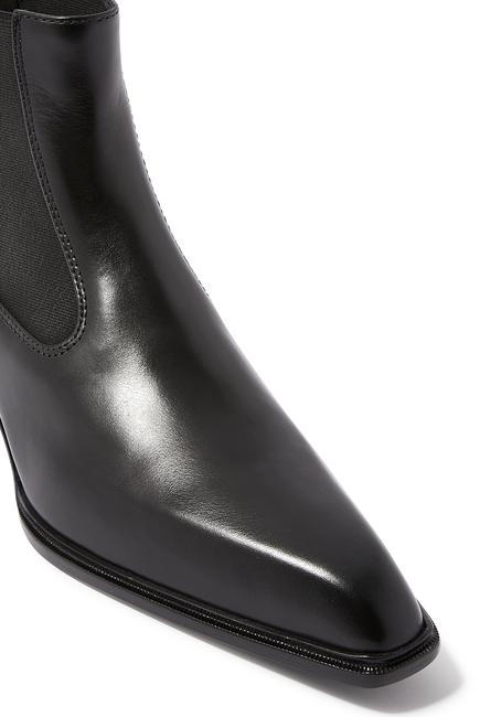 Slick 40 Leather Ankle Boots